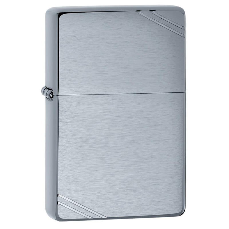 ZIPPO 230 Vintage Br Fin Chrome